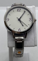 BLINQ Ladies Watch New Battery I Love Quilting & Music 8” Silver Expansion Gems