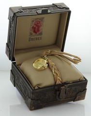 Decree Women’s Leather Bracelet Watch With Decorative Box DCR71D (New BATTERY)