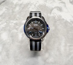 Citizen Eco-Drive WR100 J810 Movement Mens 43mm Watch NATO Strap New Capacitor
