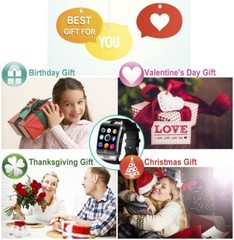 Bluetooth Smartwatch Unlocked Smart Watch Phone Camera Fitness Tracker Pedometer