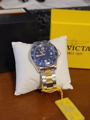 Invicta Men’s Blue Dial Two Tone Specialty 40mm Quartz Watch 69476