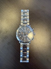 Detroit Shinola Gents Wristwatch Argonite 5021 Stainless Band Black Face