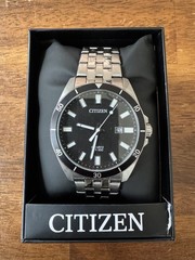 Citizen Men’s Quartz Stainless Steel Black Dial Watch – BI5050-54E