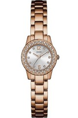 Guess Women’s Dress,Stainless Steel,Gold-Tone,Crystal Accented Bezel W0889L3