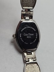 Gem Time Sterling Silver Quartz Gemstone Bracelet Watch Lapis New Battery 925