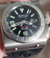 Azimuth Xtreme-1 Deep Diver Auto Titanium 2000m Anti Magnetic 019-11 DD Watch