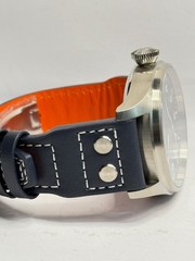Pilot Watch 43mm Handmade Sapphire Crystal, 20ATM, Very Precise PT5000, Warranty