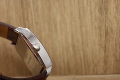Claiborne Men’s Watch Brown Leather Calendar Clm1038 38.5mm New Batt