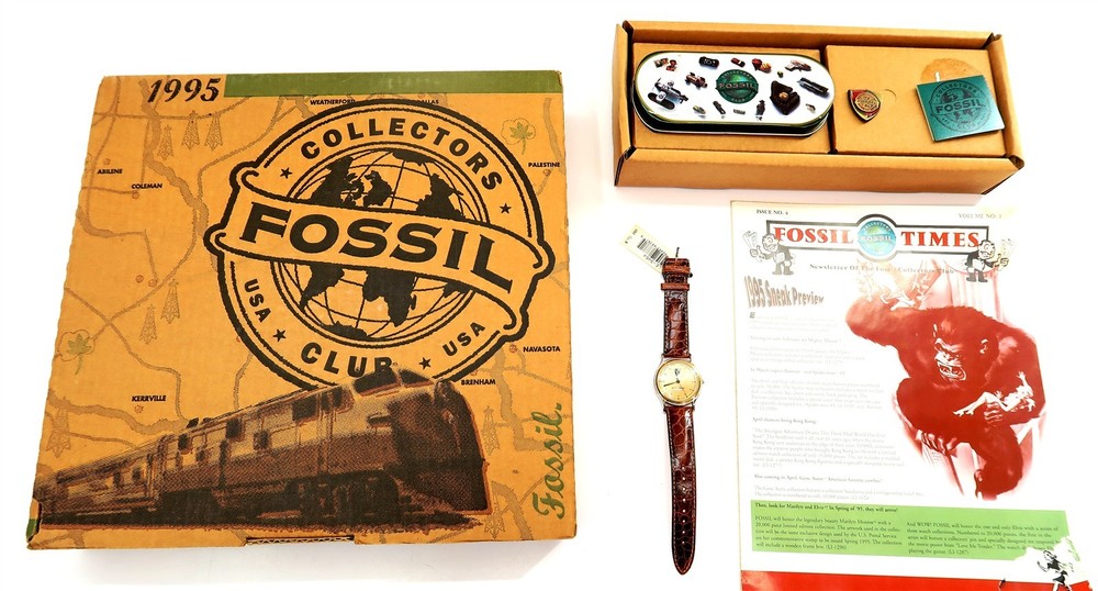 NEW Fossil 1995 COLLECTORS CLUB Watch Limited Edition 279 / 5000 Vintage WORKS