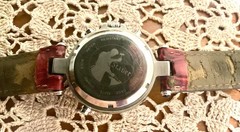 Stauer Graves ‘33 Watch Cream Dial Silver Case, Moon Phase, Auto, New Strap Incl