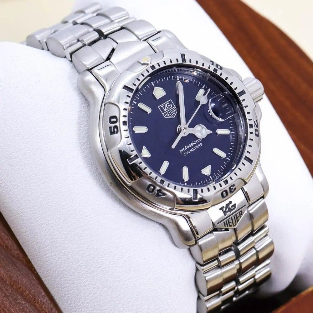 TAG Heuer Professional 200M Date Watch 3823 Working From Japan