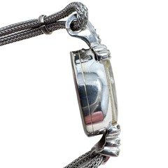 Vtg Bennett 14K White Gold Diamonds Ladies Wrist Watch Swiss Speidel Strap