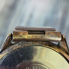 Vtg Timex 21 Jewels Watch Mens Gold Filled Band For Parts Repair Not Working