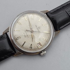 Vintage HELBROS men’s manual wind watch Linen dial with Atr number france 1960s