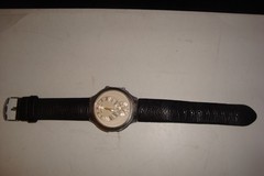 Philip Stein Dual time round traveler watched works leather band