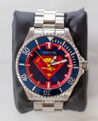 Invicta 26896 Superman DC Comics Automatic 47mm Watch Box Papers