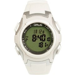 GRUS GRS005-02 Radio Controlled Walking Watch Step Meter Fitness From Japan