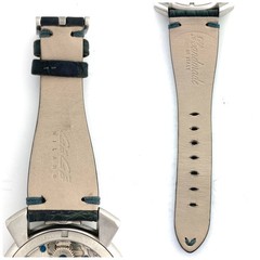 GaGa MILANO Manual 48 5310.02 Manual Skeleton Small Seconds Leather Strap
