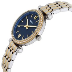 Fossil Carlie Quartz Crystal Blue Dial Ladies Watch ES5438