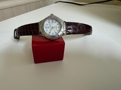 NOS Technomarine Petite Lady- Sport MOP dial Genuine Alligator band watch 30mm