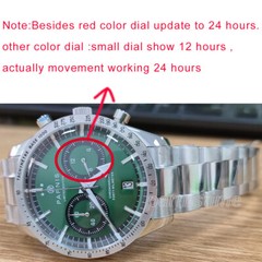 40mm Parnis Quartz Chronograph Men Watch Sapphire Crystal Date Indicator