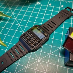 Custom Casio CA53W1 Calculator Watch – Light Blue Filter Mod
