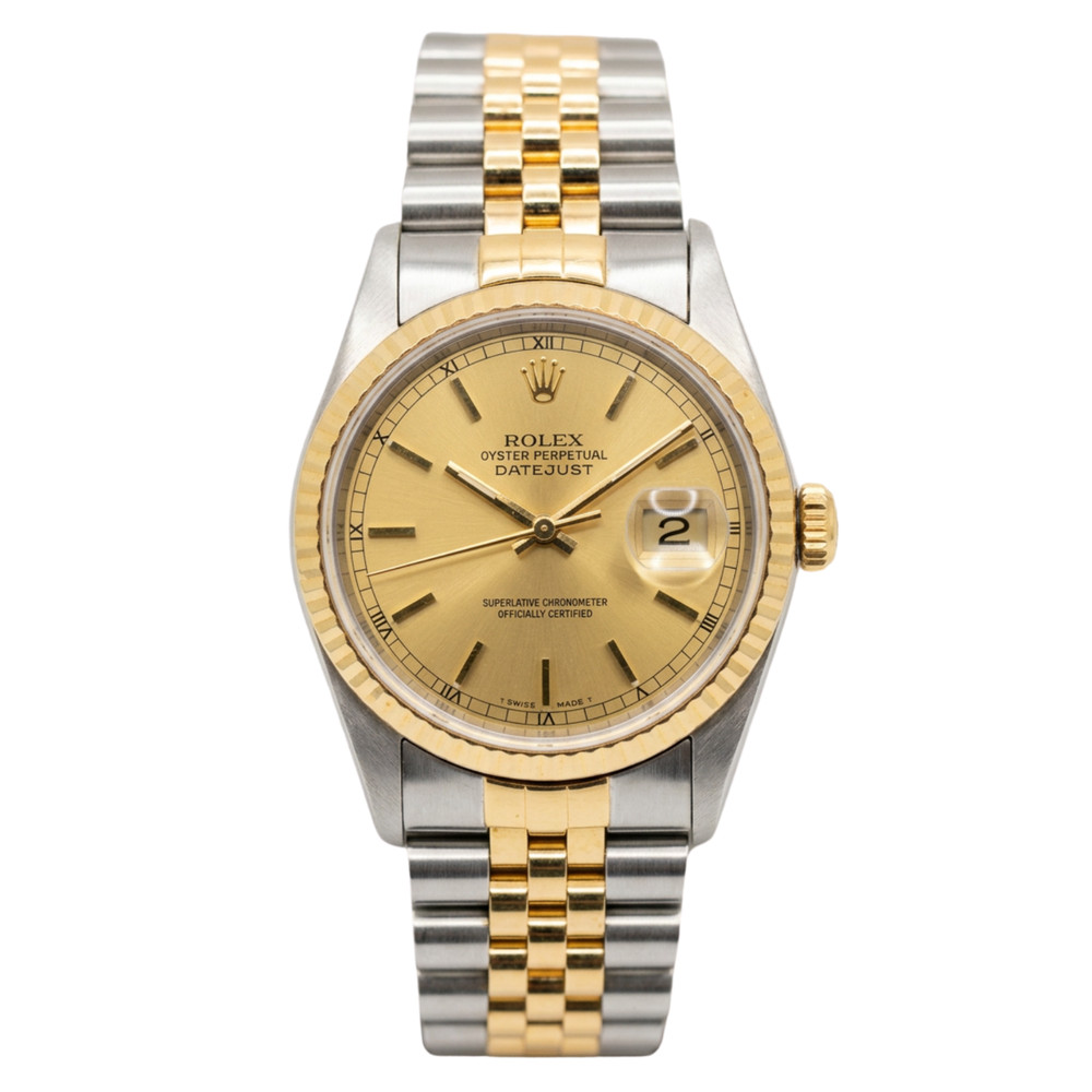 Rolex Oyster Perpetual Datejust Ref. 12633 Champagne Dial and Jubilee Bracelet