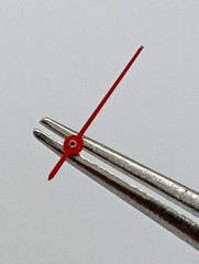 Vintage Lot 2pcs. RED Sweep Second Hand Ø 0.17 Length 11mm. NEW OLD STOCK Watch