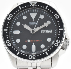【Near MINT】 SEIKO 7S26-0020 SKX007 Black Diver’s Automatic Mens Watch From JAPAN
