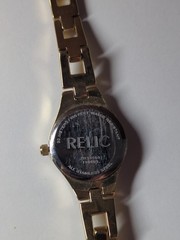 Relic Folio Watch Women Gold  Stainless Steel Back Water Resist Quartz