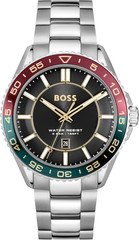 Sporty 44mm Men’s 3H Quartz Watch – Stainless Steel, 50M Water Resistant