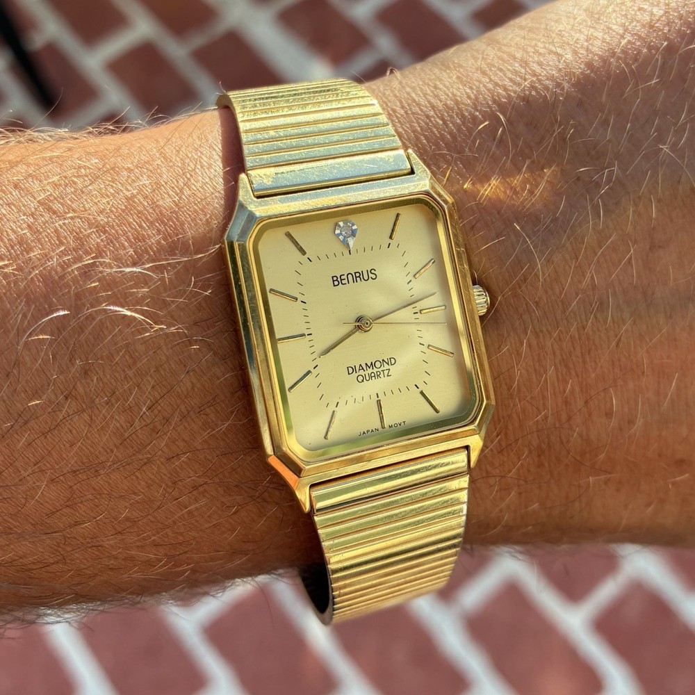 BEAUTIFUL Benrus Men’s Tank Watch – READ Description