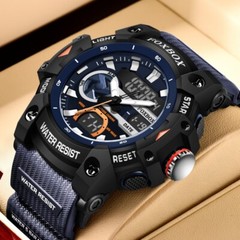 Sports Watch Military Men LED Backlight Analog & Digital Wristwatch Waterproof