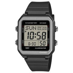 CASIO W-221H-1AJF Digital Watch Black Resin Alarm Chronograph Water Resist Timer