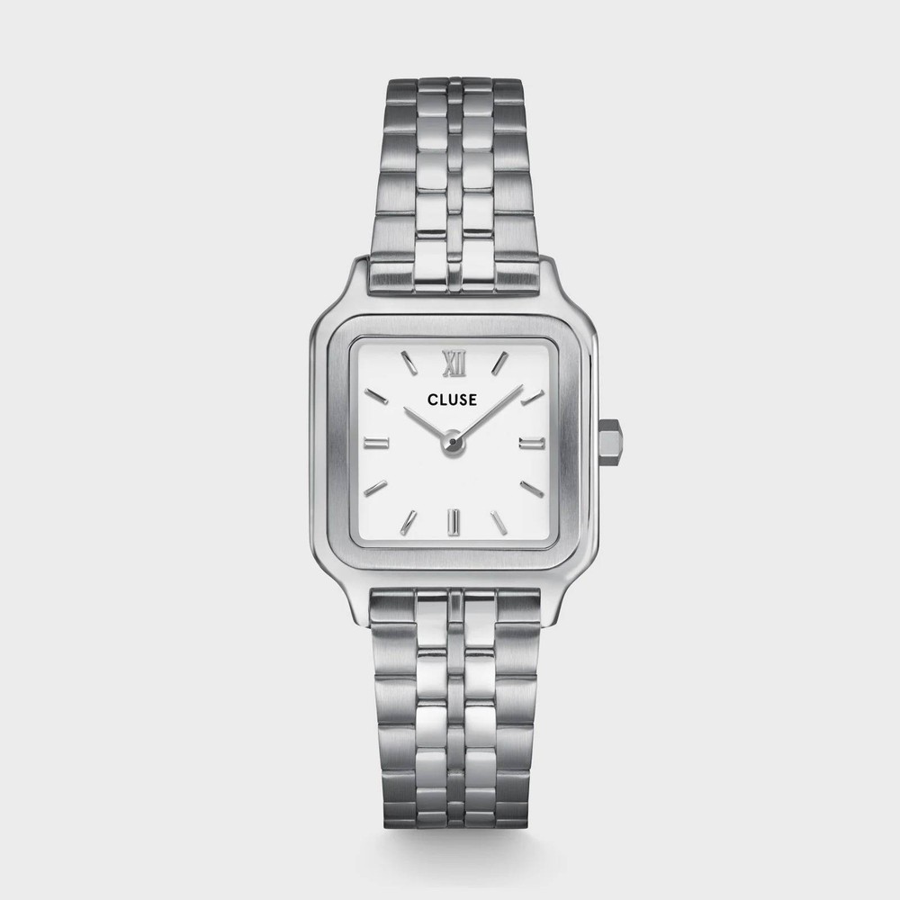 Cluse Gracieuse Petite Watch CW11817 Square Watch Steel Silver