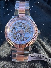 Invicta Objet D Art Automatic 69756 Mens Watch 43mm Skeleton Dial Rose Gold NEW