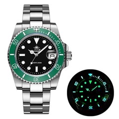 ADDIESDIVE H3QZ Quartz. Green/Black. Ceramic Bezel. 200m. Ships from USA