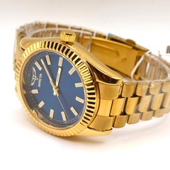 Invicta Specialty 69007 40mm Blue Dial Gold SS Bracelet Quartz Men’s Watch