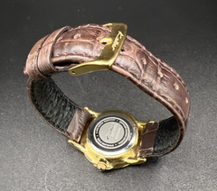 Kolber Geneve K4007 Women’s 32mm 8.75” Watch (works) 16mm Leather Strap, New Bat