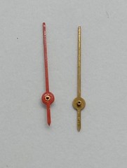 Vintage Lot 2pcs. RED Sweep Second Hand Ø 0.17 Length 11mm. NEW OLD STOCK Watch
