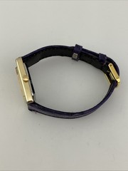 Vtg LORUS Seiko Ladies 28mm Watch Gold Tone Gold Tank Dial Roman Numbers -RUNS