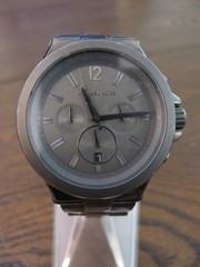 Michael Kors MK-8205 Quartz Black Dial Steel Bracelet 45mm 100m, new battery!
