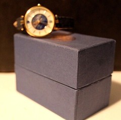 The Bradford Exchange “Forever In Blue” Denim Ladies Watch