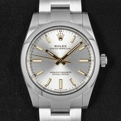 Rolex Oyster Perpetual 124200 Silver Oyster Bracelet with Silver Bezel