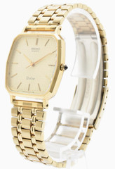 Vintage Seiko Dolce 7731-5120 Gold Dial Quartz Men’s Dress Watch Japan