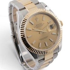Rolex Datejust 41 – 126333 Fluted Bezel Two Tone Yellow Gold Champagne Full Set