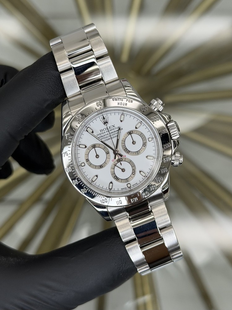 Rolex Daytona 116520 White Dial Stainless Steel 40mm Oyster Bracelet