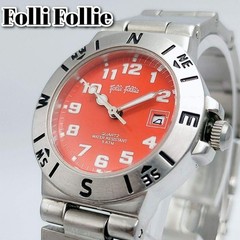 Excellent condition Folli Follie watch red dial ladies’ date 24H