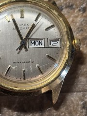 Vintage 37mm Gold Tone Timex Viscount 48861 10978 Watch 1978 Runs