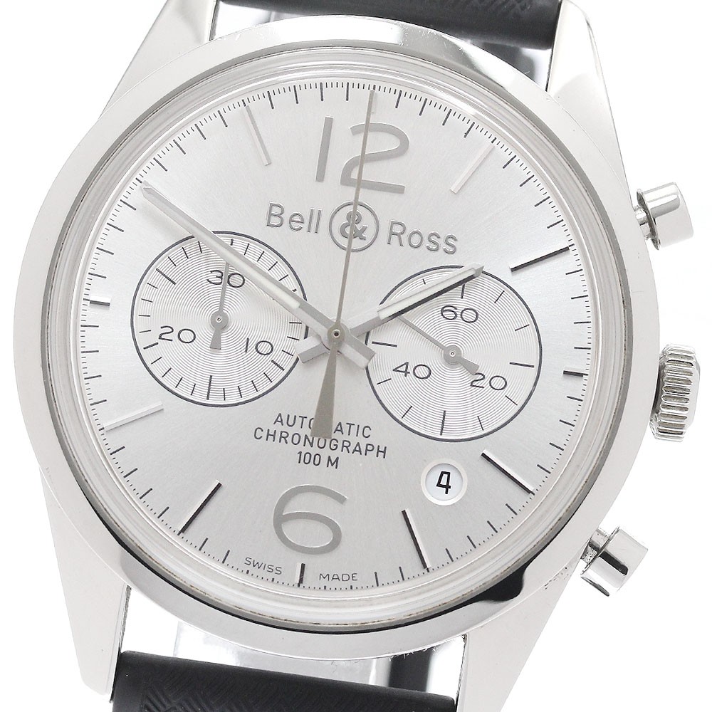 Bell＆Ross vintage BR126-94 Chronograph Date Silver Dial Automatic Men’s _9…